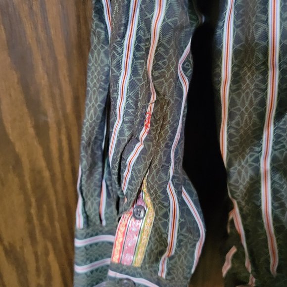 RARE Robert Graham Button Down Floral Embroidery Long Sleeve Dress Shirt 2XL XXL - Picture 11 of 16